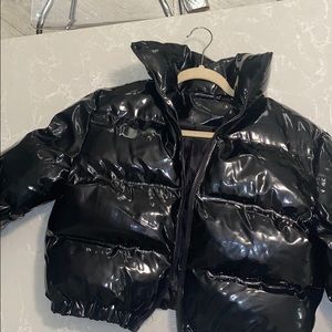 Black puffer jacket